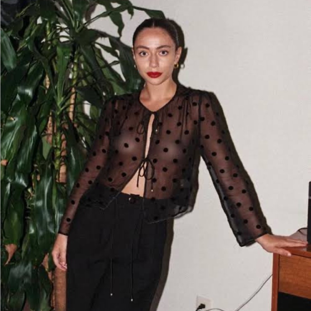 Realisation Par Claudia Black Sheer Top